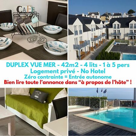 Duplex Vue Mer - Plage A 100M- 4 Lits - Parking Sous Sol Одьерн Экстерьер фото