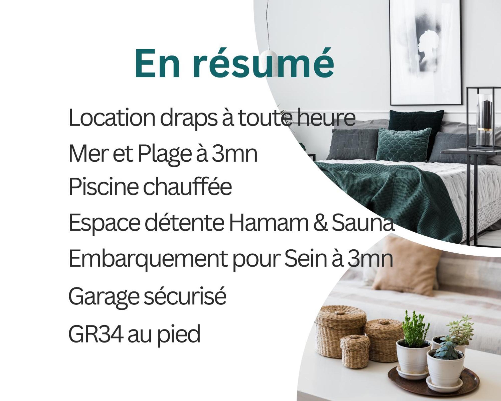 Duplex Vue Mer - Plage A 100M- 4 Lits - Parking Sous Sol Одьерн Экстерьер фото